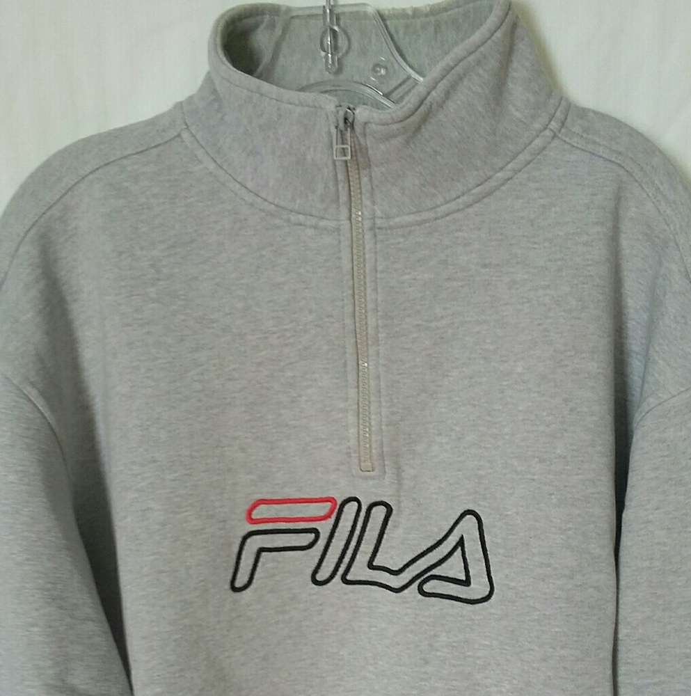 Vintage Fila Zip Neck Sweater